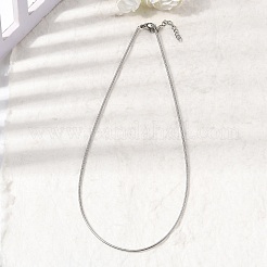 1.5MM 304 Stainless Steel Round Snake Chain Necklaces&nbsp;NJEW-G195-02P