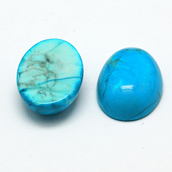 Natural Howlite Cabochons&nbsp;G-K021-40x30mm-10