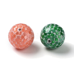 Colorful Craft Shell Half Drilled Beads&nbsp;BSHE-D001-01A