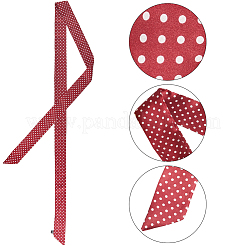 Polka Dot Pattern Polyester Long Silk Scarf for Women Girls&nbsp;AJEW-WH20042-79C
