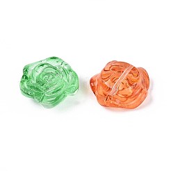Baking Paint Transparent Glass Beads&nbsp;DGLA-N018-01