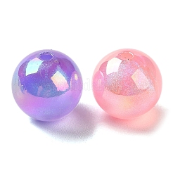 UV Plating Acrylic Beads with Giltter Powder&nbsp;PACR-E003-06