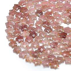 Natural Strawberry Quartz Beads Strands&nbsp;G-P573-C04-01