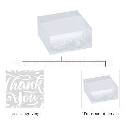 Clear Acrylic Soap Stamps&nbsp;DIY-WH0441-004