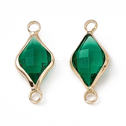 Transparent K9 Glass Connector Charms&nbsp;GLAA-A005-03LG