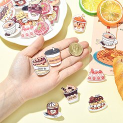 24Pcs 12 Styles Acrylic Badge for Backpack Clothes&nbsp;JEWB-CJC0011-02B