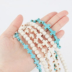 6 Styles Synthetic Turquoise Beads Strands Sets&nbsp;TURQ-GO0001-01
