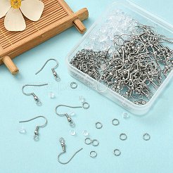 100Pcs 304 Stainless Steel French Hooks with Coil and Ball&nbsp;STAS-YW0001-59
