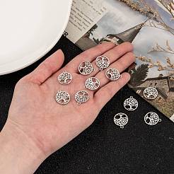 Eco-Friendly Rack Plating Brass Tree of Life Pendants&nbsp;KK-I606-42P-NR