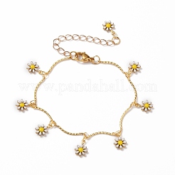 Daisy Charms Alloy Enamel Jewelry Sets&nbsp;SJEW-JS01155
