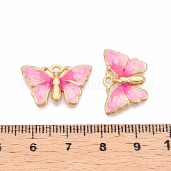 Rack Plating Alloy Enamel Pendants&nbsp;ENAM-N056-363KCG-02