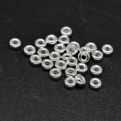 Rondelle 925 Sterling Silver Spacer Beads&nbsp;STER-F019-01B