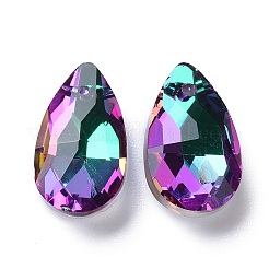 Faceted Teardrop Glass Pendants&nbsp;X-GLAA-O008-A21