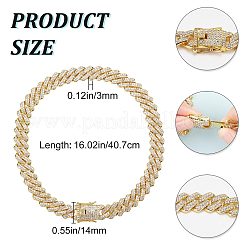 Crystal Rhinestone Tennis Necklace&nbsp;NJEW-WH0009-13