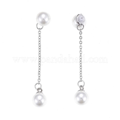 304 Stainless Steel Chain Tassel Earrings&nbsp;EJEW-I248-12