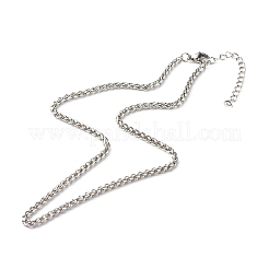 Tarnish Resistant 304 Stainless Steel Wheat Chains Necklace&nbsp;NJEW-JN03591