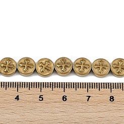 Electroplated Synthetic Non-magnetic Hematite Beads Strands&nbsp;G-K375-B02-07