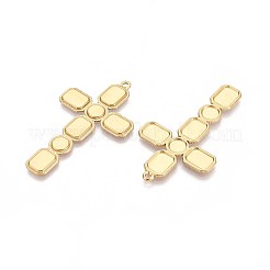304 Stainless Steel Religion Cross Big Pendants&nbsp;STAS-T067-41G