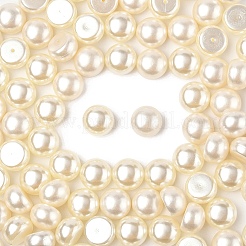 100Pcs ABS Plastic Imitation Pearl Beads&nbsp;OACR-YW0002-46A