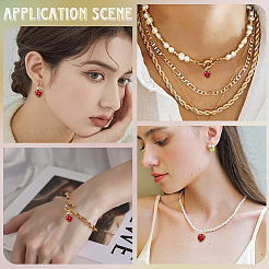 14Pcs Brass Enamel Pendants&nbsp;KK-BBC0022-86