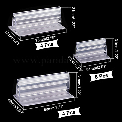 16Pcs 3 Style PVC Plastic Advertising Clip Holder&nbsp;ODIS-CA0001-08