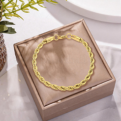 1Pc 5MM 304 Stainless Steel Rope Chain Bracelets for Women&nbsp;BJEW-DJ0001-58