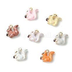 7Pcs 7 Colors Alloy Enamel Charms&nbsp;ENAM-CJ0007-42