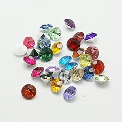 Imitation Taiwan Acrylic Rhinestone Pointed Back Cabochons&nbsp;GACR-A003-3.5mm-M