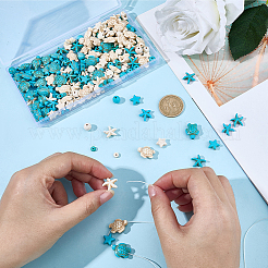 280Pcs 10 Styles Dyed Synthetic Turquoise & Howlite Beads&nbsp;G-SC0003-83