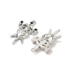 Alloy Rhinestone Pendants&nbsp;FIND-L023-08P