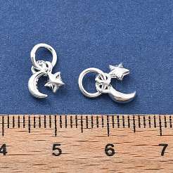 Fine Silver Moon Star Charms&nbsp;STER-D302-02S