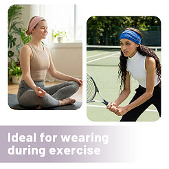 15Pcs 15 Colors Polyester & Elastic Headbands&nbsp;OHAR-GL0001-03