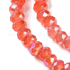 Baking Electroplate Glass Beads Strands&nbsp;DGLA-A039-J8mm-BM