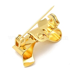 Rack Plating Brass Brooch Finding&nbsp;FIND-C038-02G