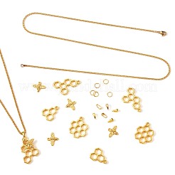 DIY Bee Honeycomb Necklace Making&nbsp;DIY-TA0002-87G