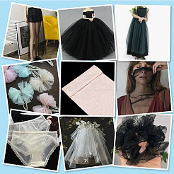 2M Polyester Stretch Mesh Fabric&nbsp;DIY-NB0013-14C