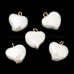 Imitation Jade Glass Pendants&nbsp;KK-Q777-01G-02