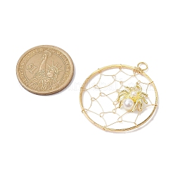 Copper Wired Alloy Acrylic Pendants&nbsp;PALLOY-JF02638