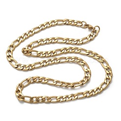 304 Stainless Steel Figaro Chain Necklaces&nbsp;NJEW-S442-02G