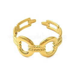 304 Stainless Steel Cuff Ring&nbsp;RJEW-Q820-01D
