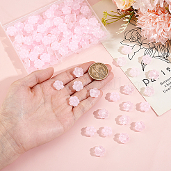120Pcs Spray Painted Transparent Glass Beads&nbsp;GLAA-ME0001-41