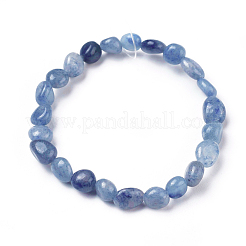 Dyed & Heated Natural Blue Aventurine Bead Stretch Bracelets&nbsp;BJEW-K213-02