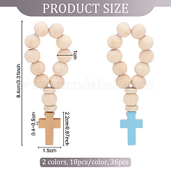 Cross Wood Pendants Decoration&nbsp;KEYC-AB00009