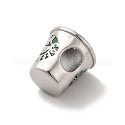 304 Stainless Steel Enamel European Beads&nbsp;STAS-G308-06P