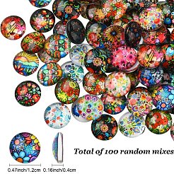 2 Bags Glass Cabochons&nbsp;GGLA-YW0001-25