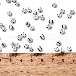 6/0 Opaque Colours Seep Glass Seed Beads&nbsp;X-SEED-F003-04A-12