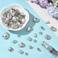 90Pcs 10 Styles Sew on Rhinestone&nbsp;RGLA-YW0002-10
