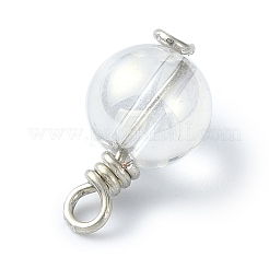 Electroplate Glass Pendants&nbsp;PALLOY-JF02393