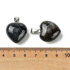 Natural Banded Agate Pendants&nbsp;G-F820-10A-13