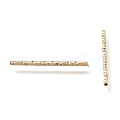 Corrugated Brass Tube Beads&nbsp;KK-H759-28D-G